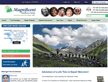 Tablet Screenshot of magnificenttravels.com